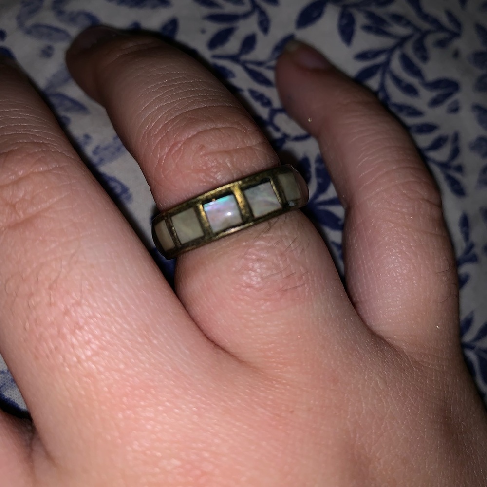 Holographic/ multi-chrome square ring